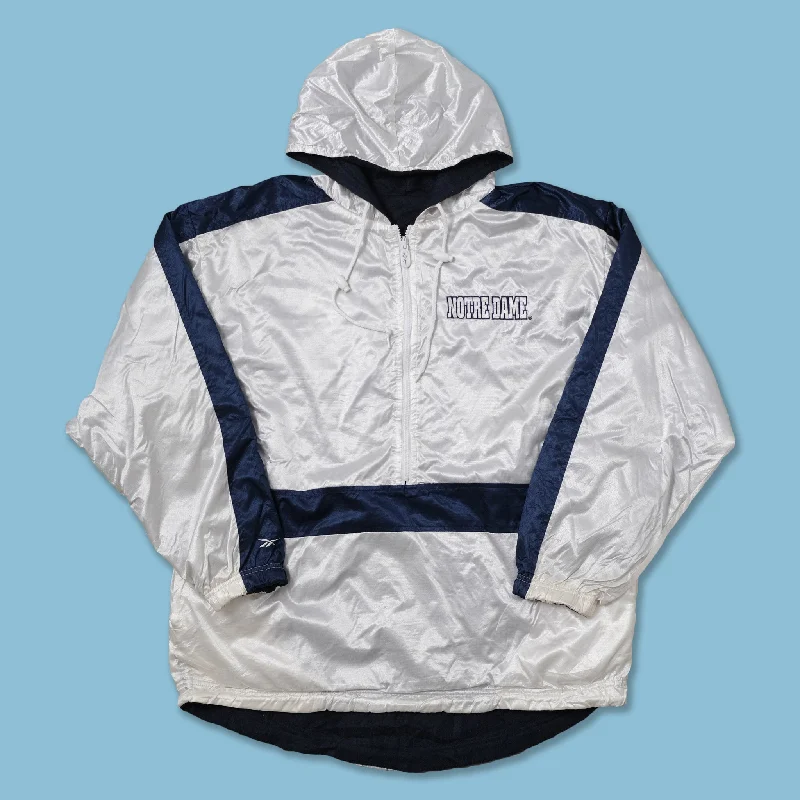 ---Vintage Reebok Notre Dame Reversible Jacket XLarge