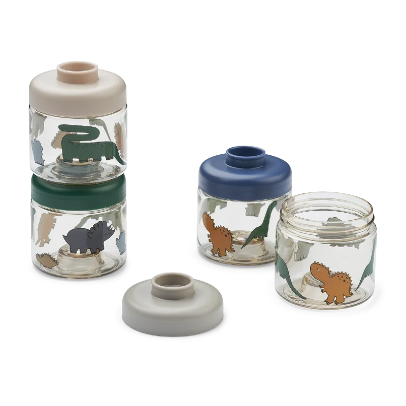 - Degradable pet feces bagLiewood Dominique Baby Food Boxes 4-Pack | Dinosaurs Mist