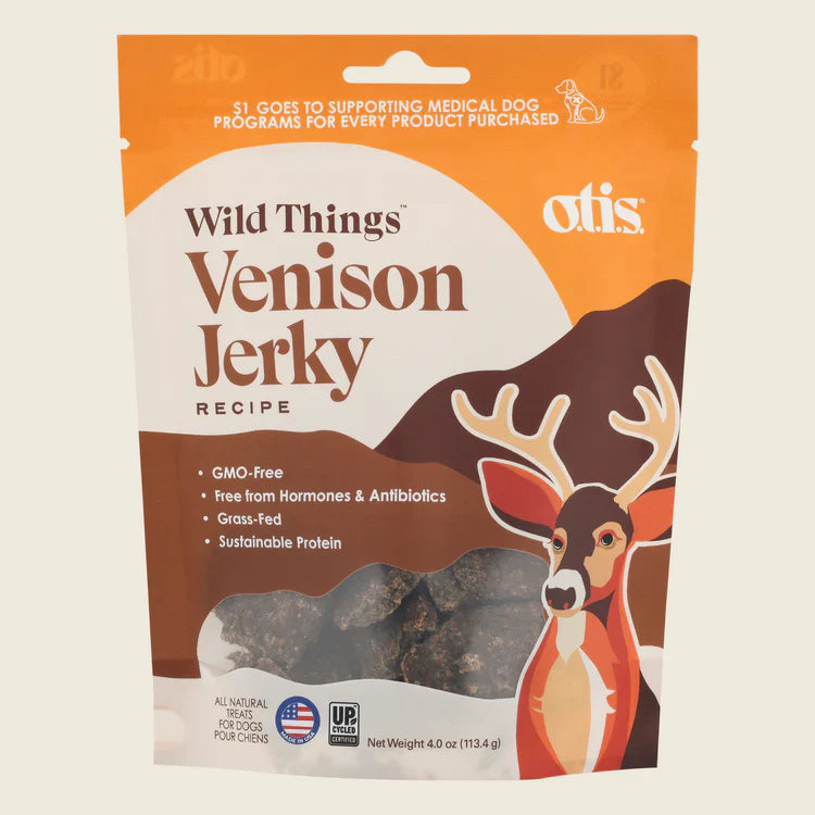 - Remote interactive pet feederOtis Wild Things Venison Recipe  Jerky Dogs Treats