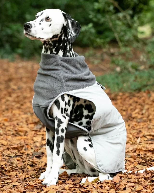  -Anti-slip claw protection raincoat FOR dogsThermal Self Heating Dog Jacket - Grey