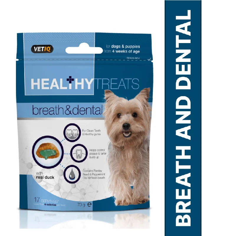 - Remote interactive pet feederMark and Chappell Healthy Breath & Dental Dog Treats
