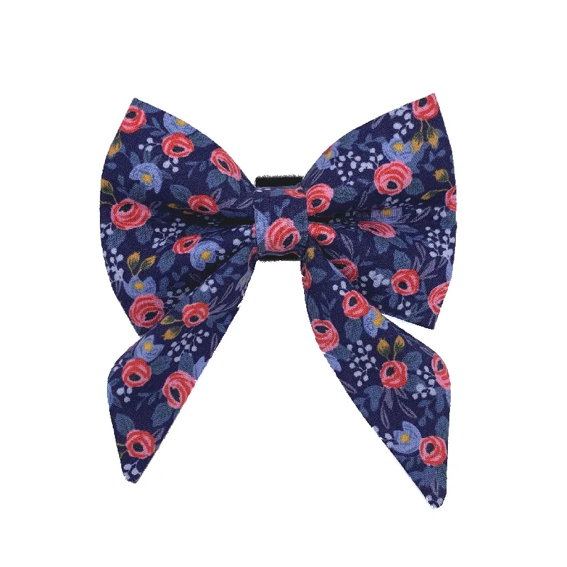 - Air box TSA certified check-inVery Peri Floral Sailor Dog Bow