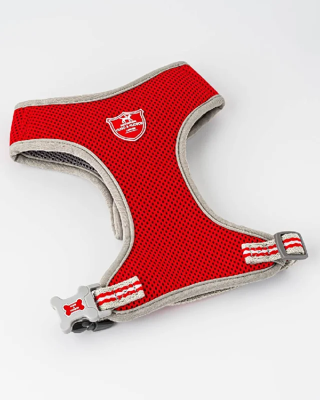 ---Mesh Dog Harness - Red