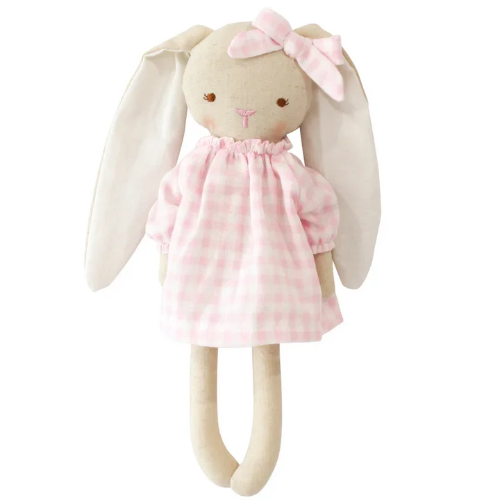 -Splash-proof food bowl AND Anti-choking slow food bowlAlimrose Bunny | Pixie Pink Gingham 29cm -Splash-proof food bowl AND Anti-choking slow food bowlAlimrose Bunny | Pixie Pink Gingham 29cm