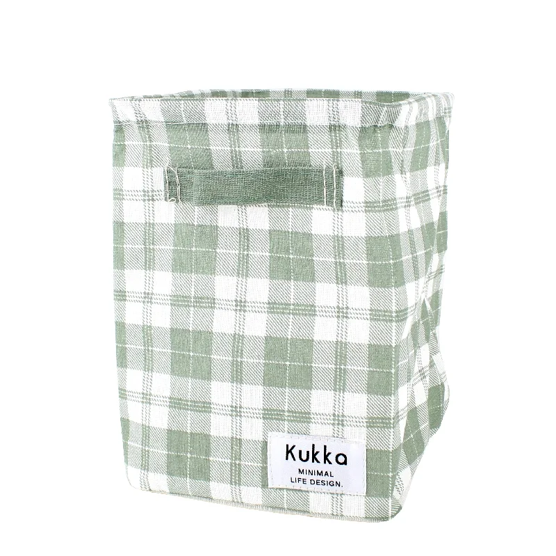 -Splash-proof food bowl AND Anti-choking slow food bowlPlaid Tall Foldable Storage Bag -Splash-proof food bowl AND Anti-choking slow food bowlPlaid Tall Foldable Storage Bag