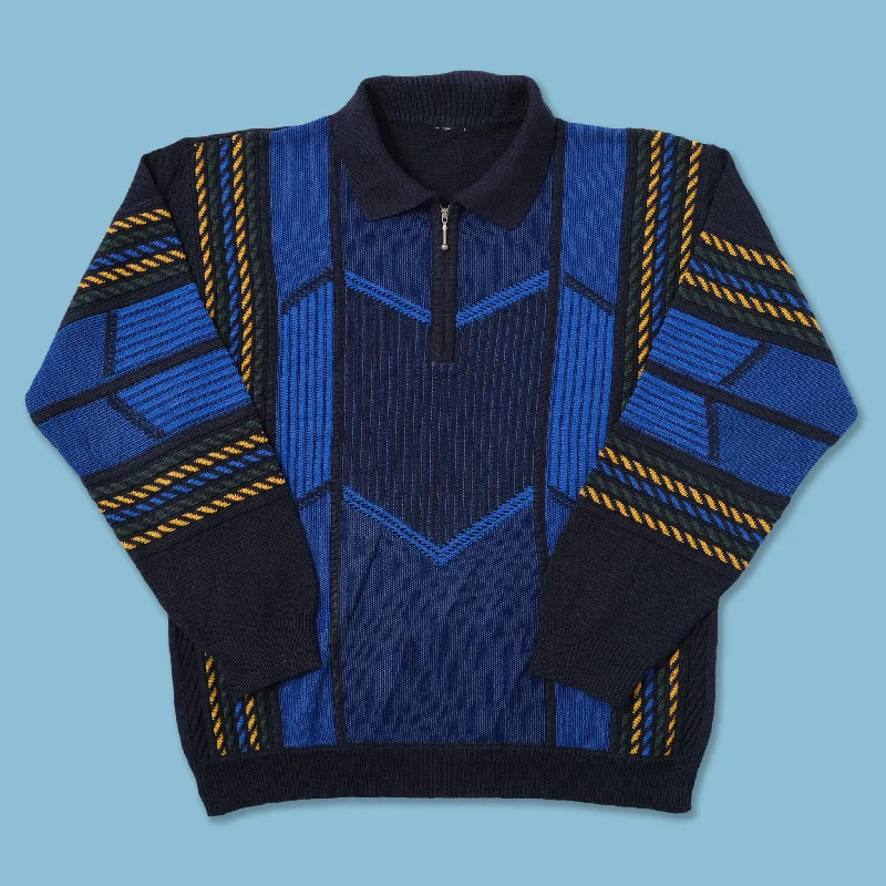 - Climbing pet constant temperature heating padVintage Q-Zip Knit Sweater Large