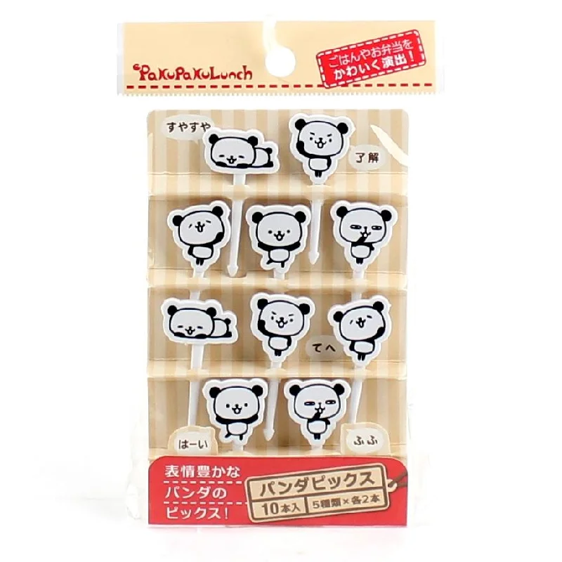 -Splash-proof food bowl AND Anti-choking slow food bowl10pc Panda Food Picks