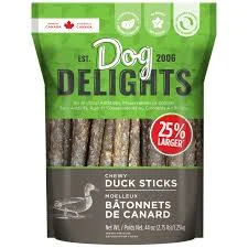 ---Dog Delights Chewy Duck Sticks, 1.25 kg ( 2.75 lb.)