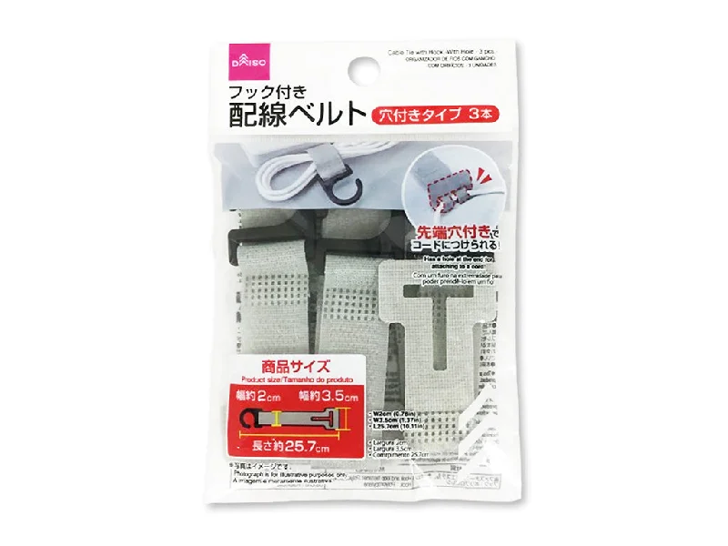 ---Cable Tie with Hook and Hole