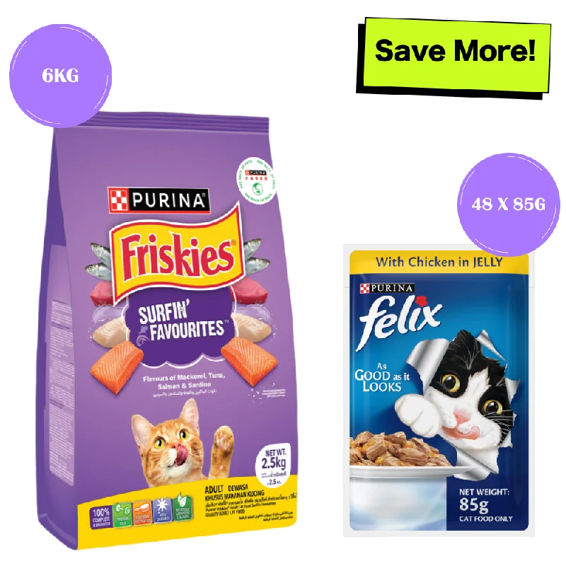 - Cat anti-jump window safety netFriskies Surfin Cat Dry Food and Purina Felix Chicken with Jelly Adult Cat Wet Food Combo - Cat anti-jump window safety netFriskies Surfin Cat Dry Food and Purina Felix Chicken with Jelly Adult Cat Wet Food Combo