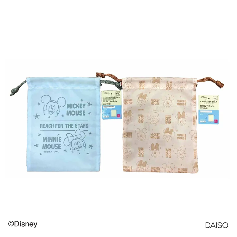 ---Drawstring Pouch -6.29inX8.26in - 16cmX21cm - Mickey & Minnie-