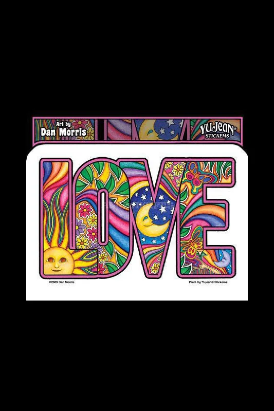 - Pet stroller can be taken on the planeDan Morris "Love" Indoor/Outdoor Sticker