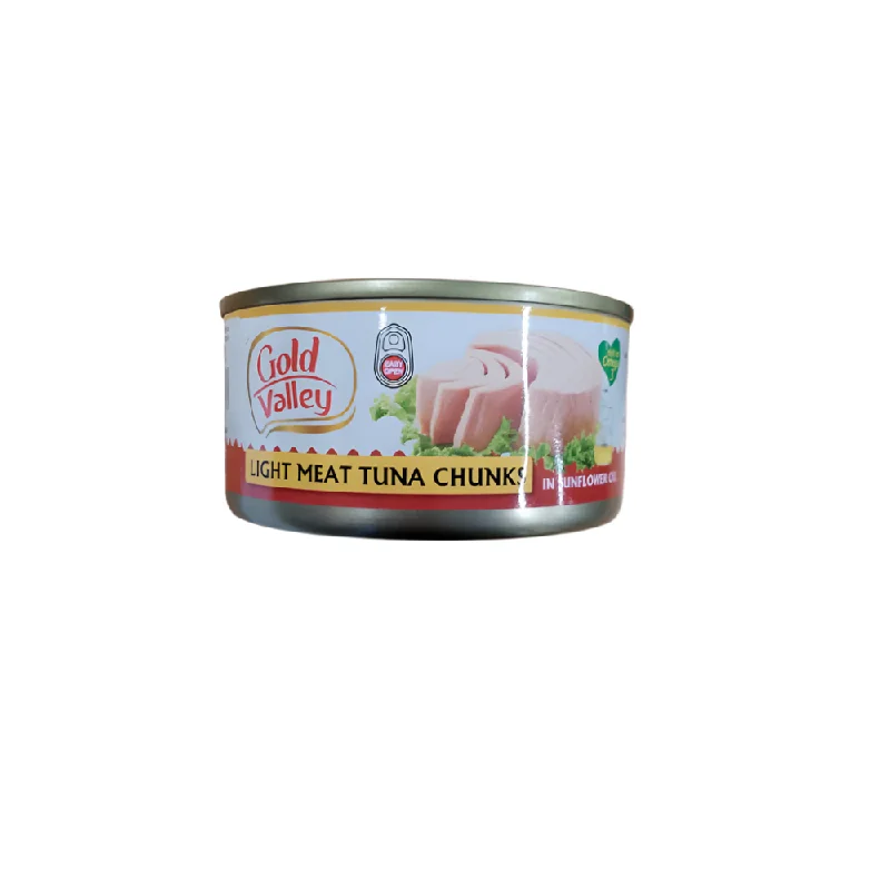 - Air box TSA certified check-inGOLD VALLEY TUNA CHUNKS LIGHT MEAT IN SUNFLOWER 185 GM - Air box TSA certified check-inGOLD VALLEY TUNA CHUNKS LIGHT MEAT IN SUNFLOWER 185 GM
