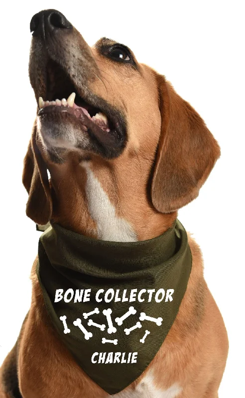 - Durable nylon dog leash wholesalePersonalised Bone Collector Dog Bandana for Halloween