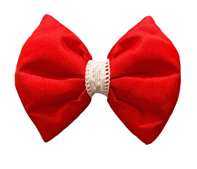 - Automatic induction pet water dispenserDog Bow Tie: Red Silk Dog Bow with Lace for Valentine's Day - Automatic induction pet water dispenserDog Bow Tie: Red Silk Dog Bow with Lace for Valentine's Day