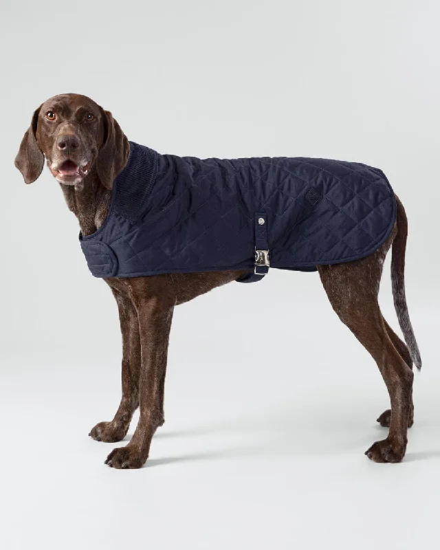 - Durable nylon dog leash wholesaleNavy Quilted Dog Jacket