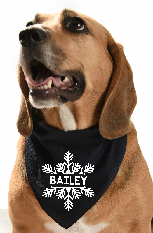 - Custom pet birthday cakeSnowflake Christmas seasonal festive dog bandana