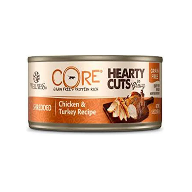 - Cat food for multi-cat households - Gastrointestinal conditioning dog foodCore Hearty Cuts Shredded Chicken and Turkey Recipe Cat Wet Food - Cat food for multi-cat households - Gastrointestinal conditioning dog foodCore Hearty Cuts Shredded Chicken and Turkey Recipe Cat Wet Food