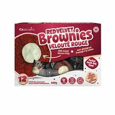- Organic cotton dog bibsDelcato Brownies Red Velvet with Cream Cheese Icing 12 x 50 g