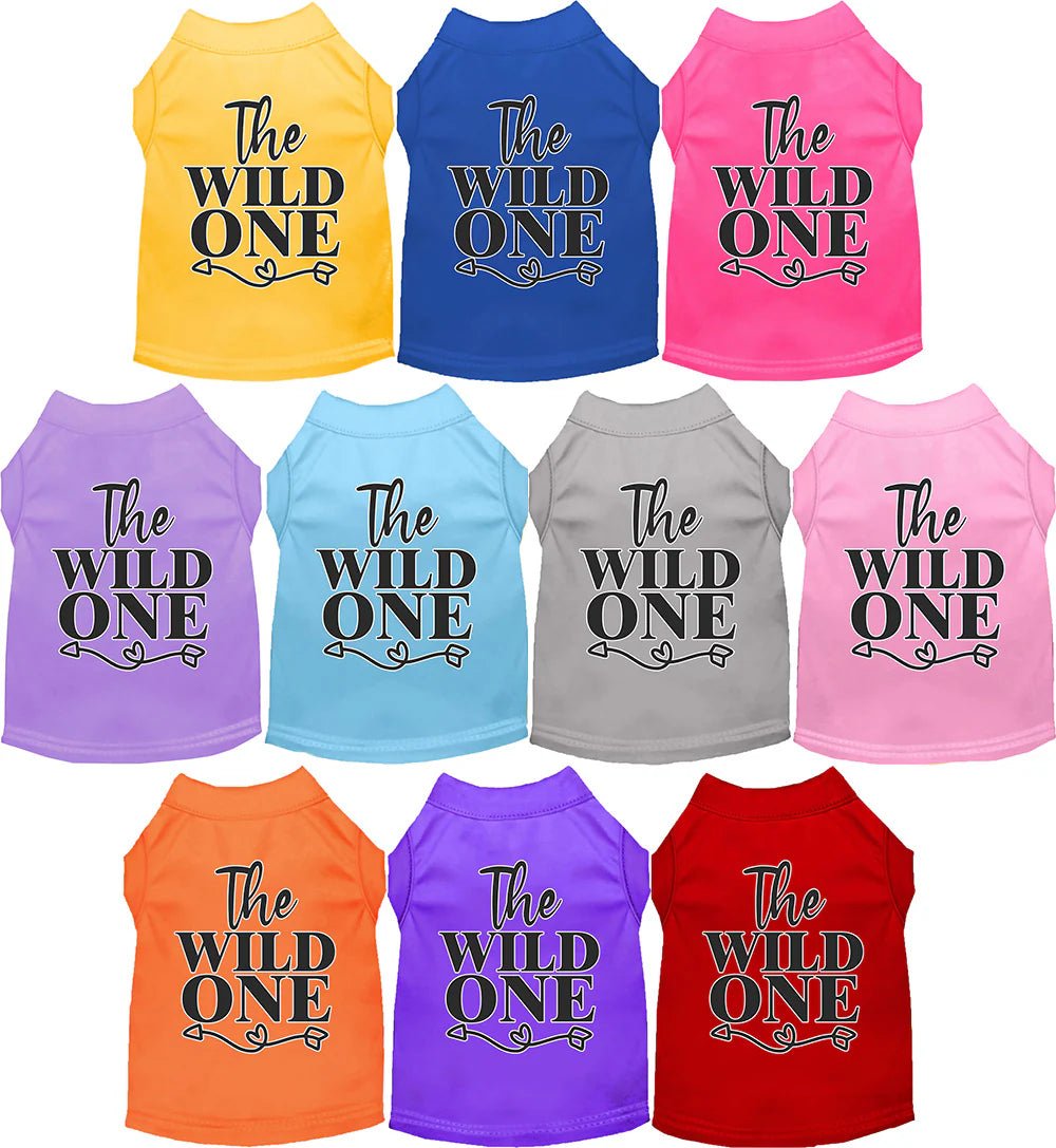 Classification by season or weather:The Wild One Screen Print Dog Shirt in Many Colors