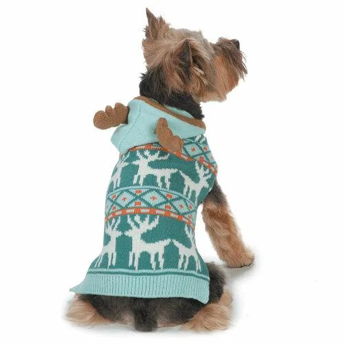 - Postoperative pet anti-licking Elizabethan collarBlue Antler Dog Sweater