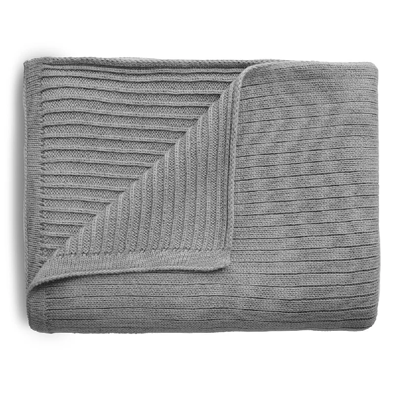  -Anti-slip claw protection raincoat FOR dogsMushie Knitted Baby Blanket | Ribbed Gray Melange