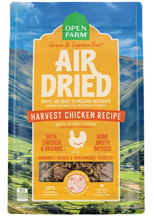 - Cat stress soothing sprayOpen Farm Air Dried Harvest Chicken Recipe for Dogs