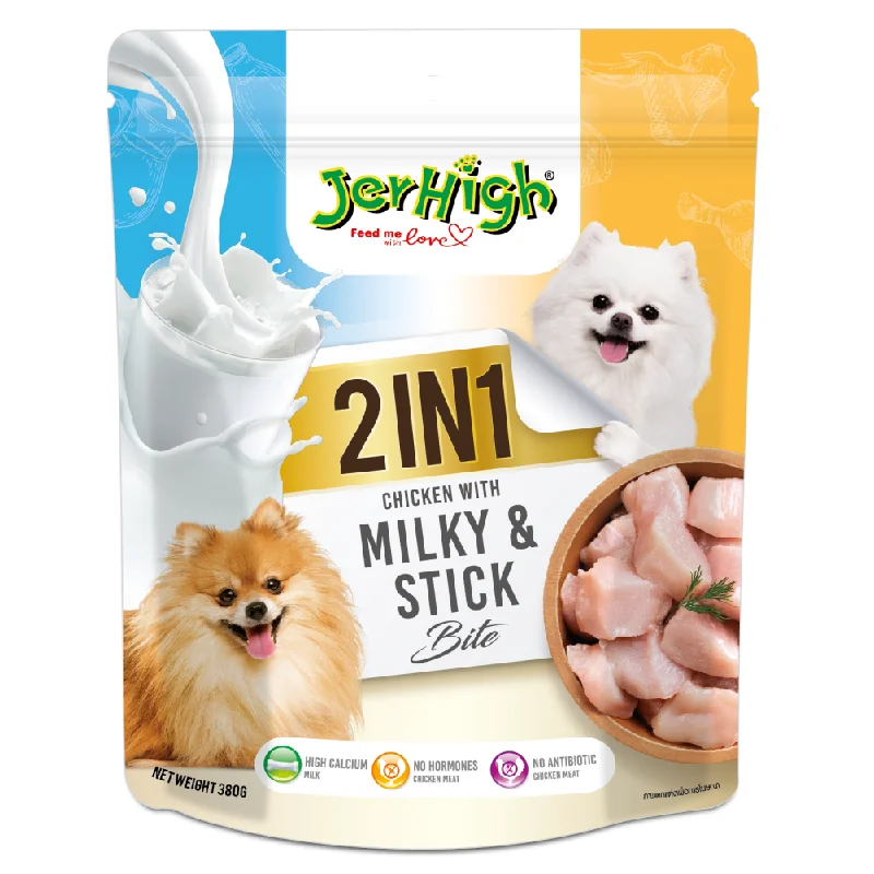 Pet ProductsJerHigh 2in1 Milky & Stick Bite Dog Treats