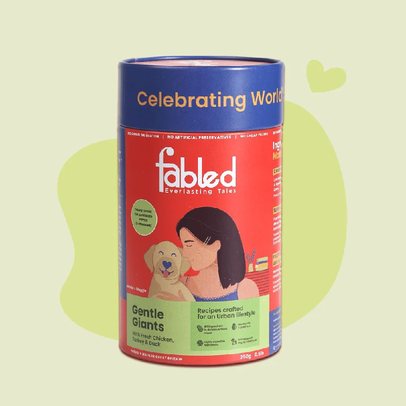 - Dog disposable foam shower gelFabled Gentle Giants Fresh Chicken Turkey and Duck Large Breed Puppy Dry Food - Dog disposable foam shower gelFabled Gentle Giants Fresh Chicken Turkey and Duck Large Breed Puppy Dry Food