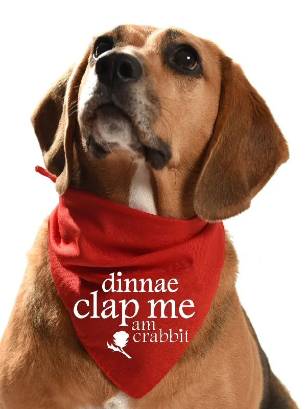 - Rabbit grass rack to prevent waste food boxDinnae clap me am crabbit - Scottish Design Dog Bandana for grumpy dugs/dogs - Rabbit grass rack to prevent waste food boxDinnae clap me am crabbit - Scottish Design Dog Bandana for grumpy dugs/dogs