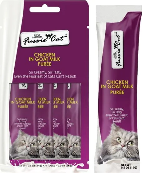 - ​​Christmas pet Christmas clothingFussie Cat Chicken in Goat Milk Purée
