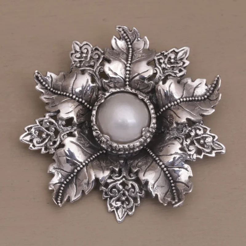 - Winter warm clothes for short-haired dogsMoonside Flower Sterling Silver Brooch