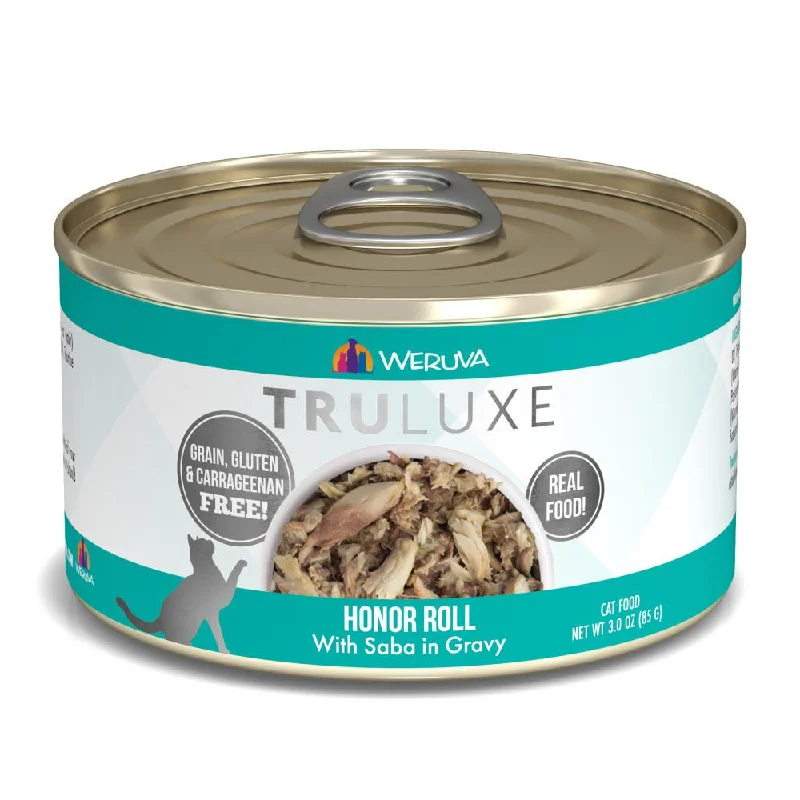 - ​​Christmas pet Christmas clothingWeruva TRULUXE Honor Roll with Saba in Gravy Canned Cat Food