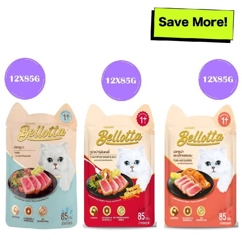 - Organic cotton dog bibsBellotta Tuna in Gravy, Tuna Topping Shrimp in Jelly and Tuna & Salmon in Gravy Cat Wet Food Combo - Organic cotton dog bibsBellotta Tuna in Gravy, Tuna Topping Shrimp in Jelly and Tuna & Salmon in Gravy Cat Wet Food Combo