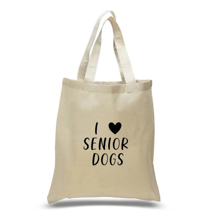 - Pet tear stain cleaning wipesI Heart Senior Dogs Tote Bag