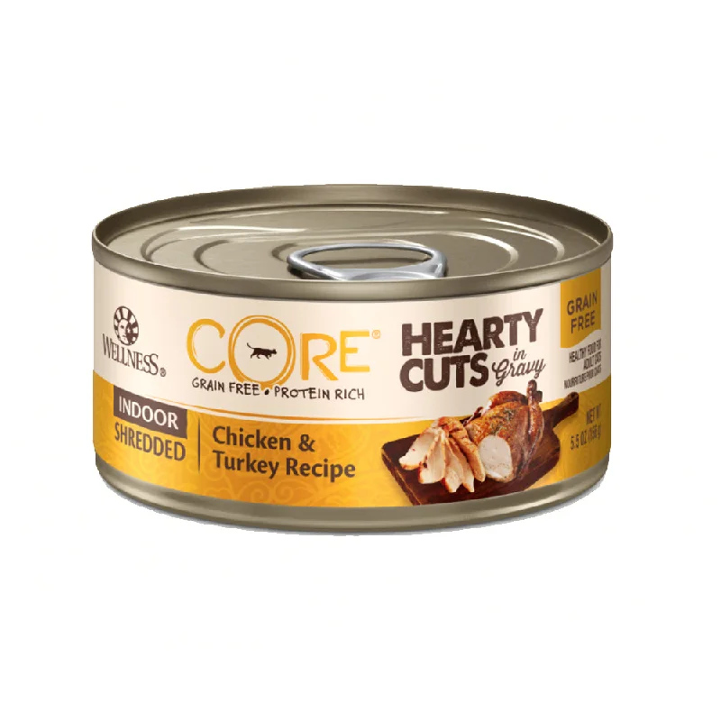 - Cat food for dental health - Food for small dogsCore Hearty Cuts Indoor Shredded Chicken and Turkey Recipe Cat Wet Food - Cat food for dental health - Food for small dogsCore Hearty Cuts Indoor Shredded Chicken and Turkey Recipe Cat Wet Food