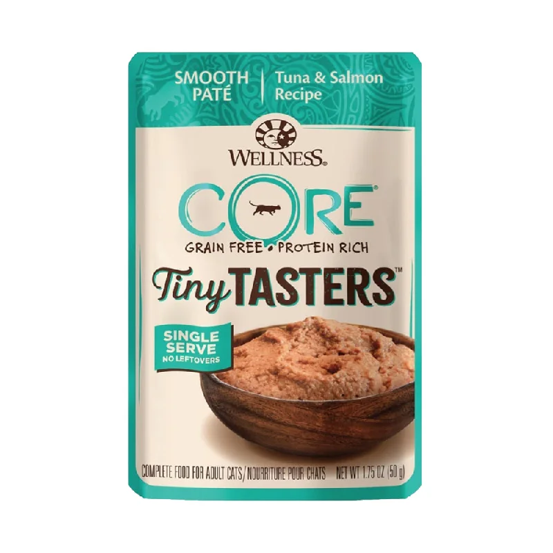 Cat Food- Special food for senior dogsCORE Tiny Taster Smooth Pate Tuna & Salmon Cat Food Cat Food- Special food for senior dogsCORE Tiny Taster Smooth Pate Tuna & Salmon Cat Food