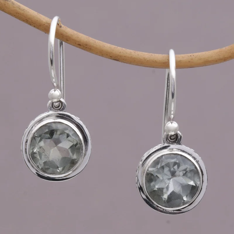 - Hamster silent running wheel to prevent chewingGlittering Glance Circular Prasiolite and Sterling Silver Earrings from Bali - Hamster silent running wheel to prevent chewingGlittering Glance Circular Prasiolite and Sterling Silver Earrings from Bali