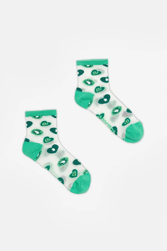 - Custom pet birthday cakeCute Fruit Green Crew Sock