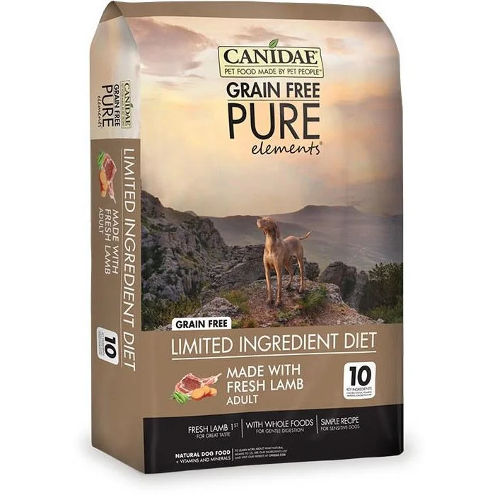 -Grain-free dog food recommendationCANIDAE Grain-Free PURE Elements with Lamb Limited Ingredient Diet Adult Dry Dog Food