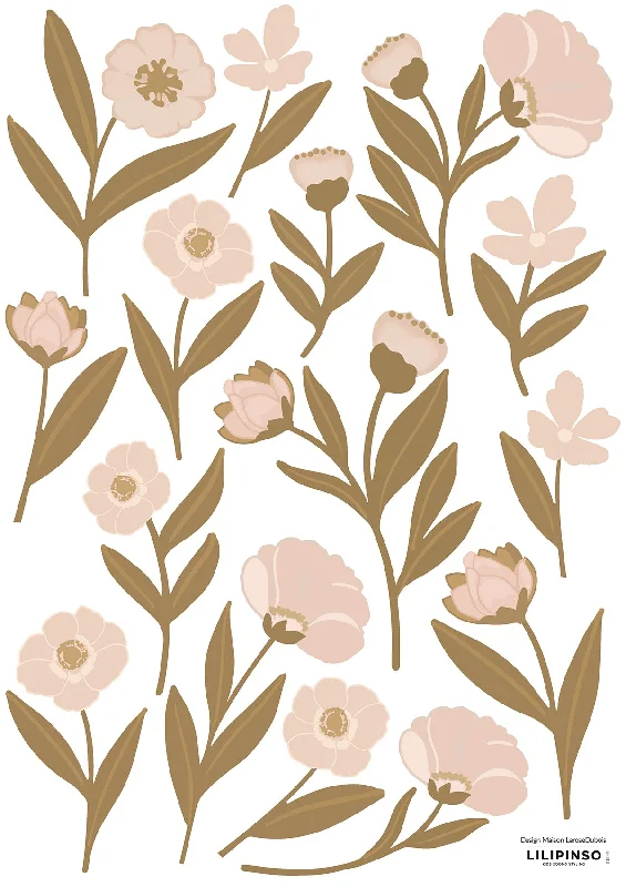 - Climbing pet constant temperature heating padELÉONORE | Wall Decals Pink Flowers
