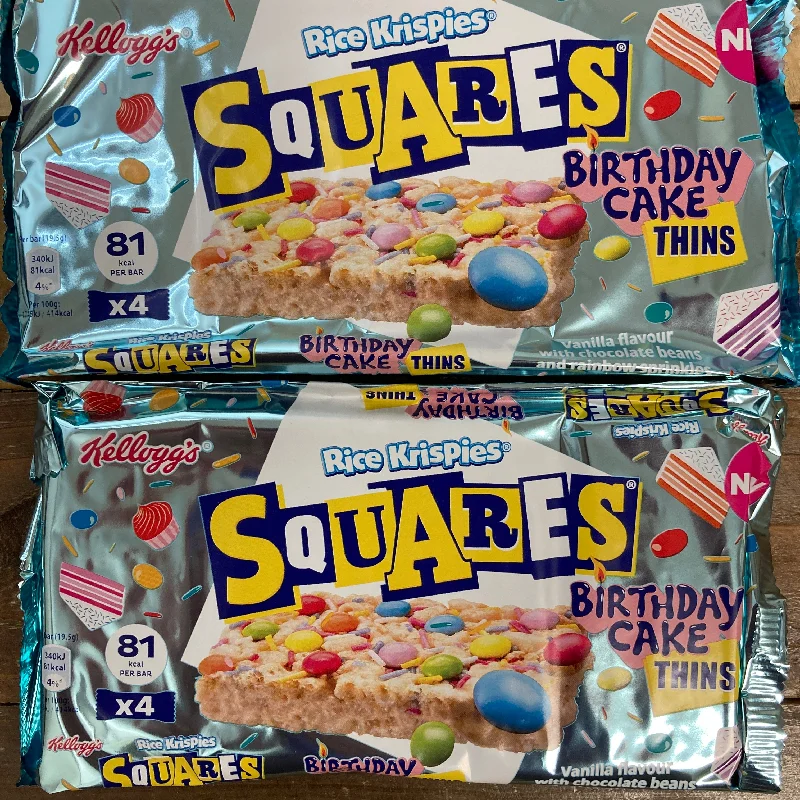 - Remote interactive pet feeder12x Kellogg's Rice Krispies Squares Vanilla Birthday Cake Thins (3 Packs of 4 bars)