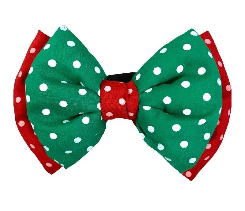  -Non-contact cat thermometerDouble-layered Polka Dog Bow Tie