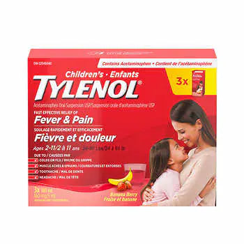 - Pet vitamin complex nutrition tabletsChildren's Tylenol Pain Reliever Banana Berry Liquid - 100mL Bottle, 3-pack - Pet vitamin complex nutrition tabletsChildren's Tylenol Pain Reliever Banana Berry Liquid - 100mL Bottle, 3-pack
