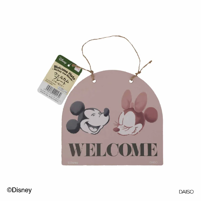 ---Welcome Plate - Mickey and Minnie -
