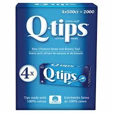---Q-tips Cotton Swabs, 4-pack of 500
