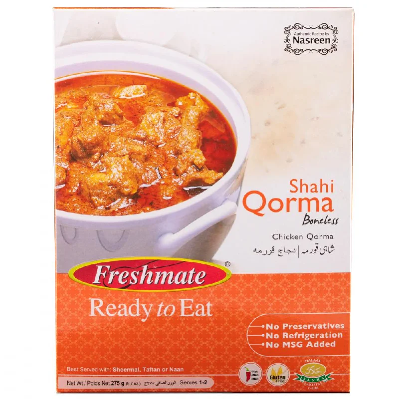 - Foldable and portable cat bagFRESHMATE SHAHI CHICKEN QORMA BONELESS 275 GM