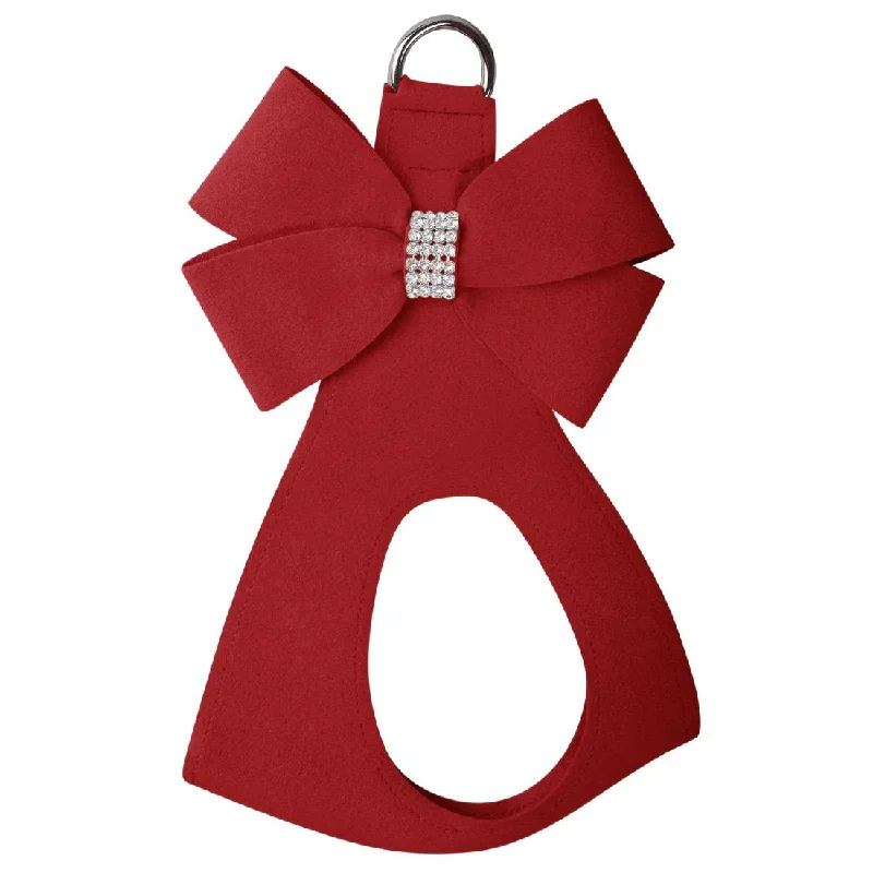 Pet retro style clothesNouveau Bow Step In Dog Harness Red