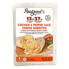 - Pet monitor with cameraRealGood Chicken & Pepper Jack Cheese Burritos