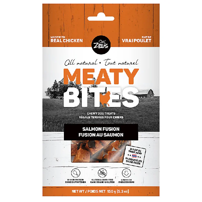 - Dog anti-slip matZeus - Meaty Bites, Salmon Fusion Dog Treats.